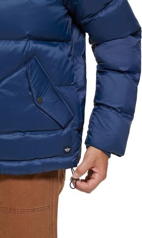 Dockers Men's Recycled Quilted Hooded Puffer Jacket in Saudi Arabia