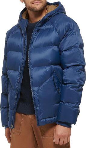 Dockers Men's Recycled Quilted Hooded Puffer Jacket in Saudi Arabia