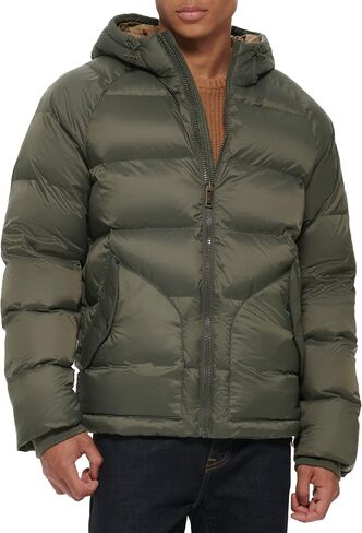 Dockers Men's Recycled Quilted Hooded Puffer Jacket in Saudi Arabia