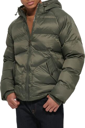 Dockers Men's Recycled Quilted Hooded Puffer Jacket in Saudi Arabia