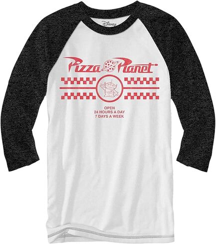 Disney Graphic Tees Toy Story Mens Shirts - Pizza Planet Long Sleeve Tee Shirts for Men in Kuwait
