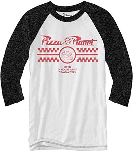 Disney Graphic Tees Toy Story Mens Shirts - Pizza Planet Long Sleeve Tee Shirts for Men in Kuwait