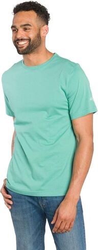 Ably Tourist Men's Cotton Pocket-Less T-Shirt | Repels Liquids, Stains, and Odors in Kuwait