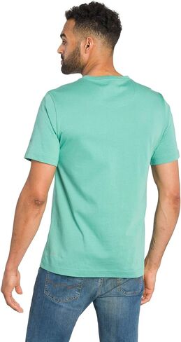 Ably Tourist Men's Cotton Pocket-Less T-Shirt | Repels Liquids, Stains, and Odors in Kuwait