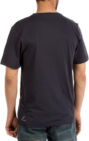 Ably Tourist Men's Cotton Pocket-Less T-Shirt | Repels Liquids, Stains, and Odors in Kuwait
