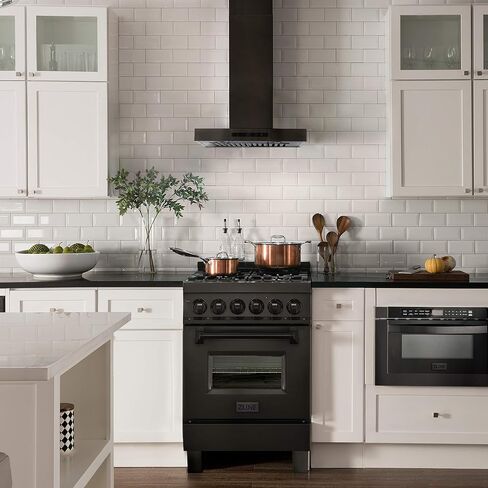 ZLINE 24" Convertible Vent Wall Mount Range Hood in Black Stainless Steel (BSKEN-24) in Saudi Arabia