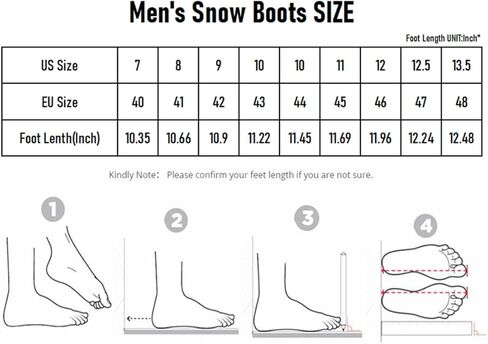 أحذية ثلج شتوية للرجال مبطنة بالفرو أحذية شتوية دافئة مقاومة للماء in Kuwait