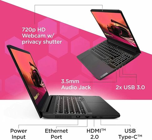 كمبيوتر محمول للألعاب Lenovo IdeaPad 3i مقاس 15.6 بوصة FHD 120 هرتز، Intel i5-11300H، لوحة مفاتيح بإضاءة خلفية، Wi-Fi 6، USB Type-C، NVIDIA GeForce GTX 1650، Windows 11، كابل HDMI (ذاكرة الوصول العشوائي 32 جيجابايت | 1 تيرابايت PCIe SSD) in Kuwait