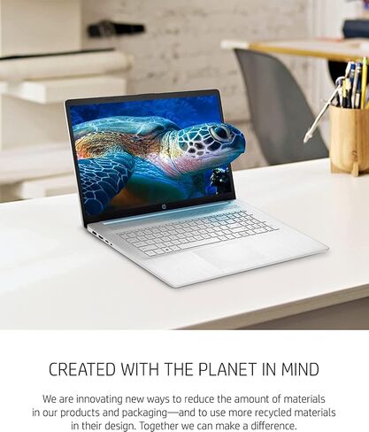 HP 2022 Newest 17 inch FHD Laptop, 11th Generation Intel Core i5-1135G7, 16 GB RAM, 512 GB PCle NVMe SSD, Intel Iris Xe Graphics, HDMI, WiFi, Bluetooth, Webcam, Windows 11 Home Bundle with JAWFOAL in Saudi Arabia