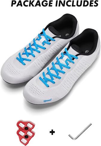 QFJB Road Bike Cycling Shoes for Men, Women Men’s Cycling Shoes, Indoor Cycling Shoes Women, Compatible with Cleats, SPD System, Lock Road Bike Riding Shoes, Delta Cleats Included in Saudi Arabia