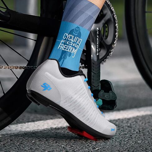 QFJB Road Bike Cycling Shoes for Men, Women Men’s Cycling Shoes, Indoor Cycling Shoes Women, Compatible with Cleats, SPD System, Lock Road Bike Riding Shoes, Delta Cleats Included in Saudi Arabia