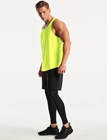 ATHLIO Men's Dry Fit Muscle Workout Tank Tops, Y-Back Bodybuilding Gym Shirts, Athletic Fitness Tank Top in Saudi Arabia