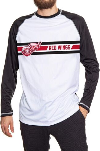 Calhoun Mens Officially Licensed NHL Striped Long Sleeve Rashguard in Kuwait