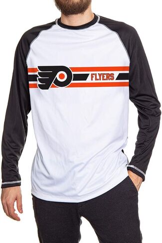 Calhoun Mens Officially Licensed NHL Striped Long Sleeve Rashguard in Kuwait
