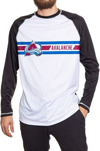 Calhoun Mens Officially Licensed NHL Striped Long Sleeve Rashguard in Kuwait