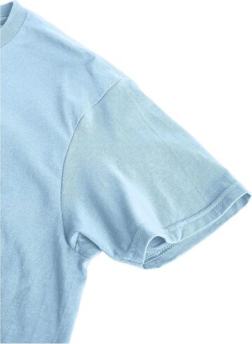 Hanes Men's Nano Premium Cotton T-Shirt (Pack of 2), Light Blue, Medium in Saudi Arabia