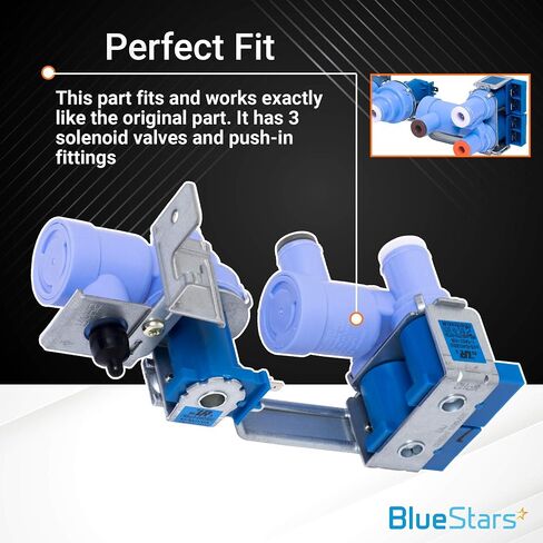 5221JA2006D Refrigerator Water Inlet Valve Assembly Replacement Part by Blue Stars - Exact Fit for LG Refrigerators - Replaces AJU34125525 AP4445614 MJX42111401 AJU34125513 1266849 AH3527457 in Saudi Arabia