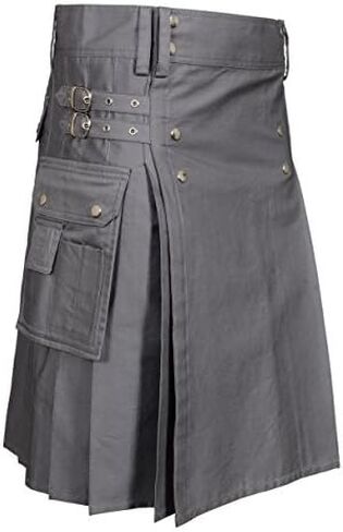 Kilts for Men Utility Kilt Cotton Cargo Pockets in Kuwait