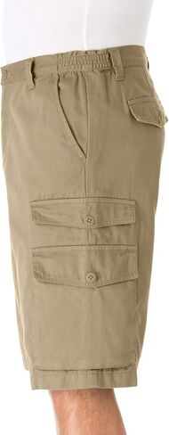 KingSize Men's Big & Tall 12" Side Elastic Cargo Shorts in Saudi Arabia