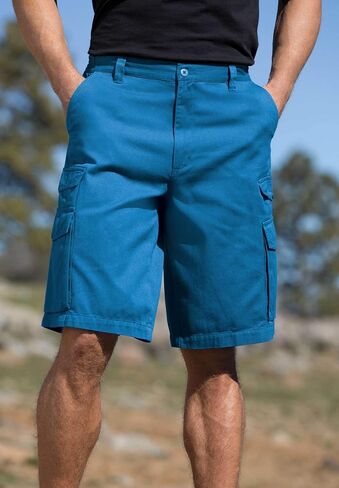 KingSize Men's Big & Tall 12" Side Elastic Cargo Shorts in Saudi Arabia