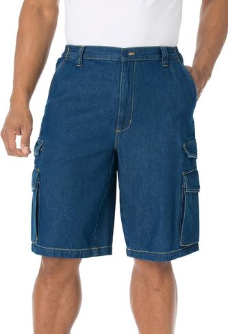 KingSize Men's Big & Tall 12" Side Elastic Cargo Shorts in Kuwait