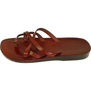 Holy Land Market Unisex Leather Biblical Flip Flops (Jesus - Yashua) Jerusalem Style I in Saudi Arabia