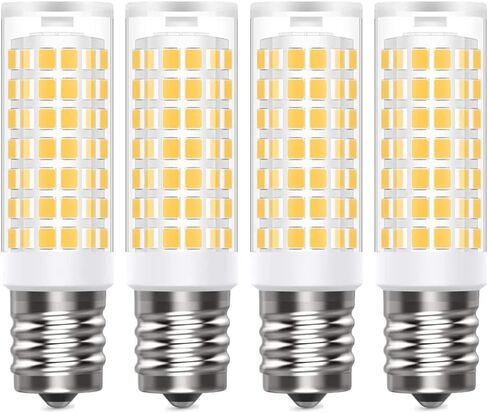 E17 8206232A Refrigerator, Microwave Light Bulb 6912W1Z004B Replacement Part by LAOYEHAOHE - Compatible for Whirlpool & LG & Kenmore &GE & Maytag for Microwave, Stove Hood (7W-2Pack, Warm White) in Kuwait