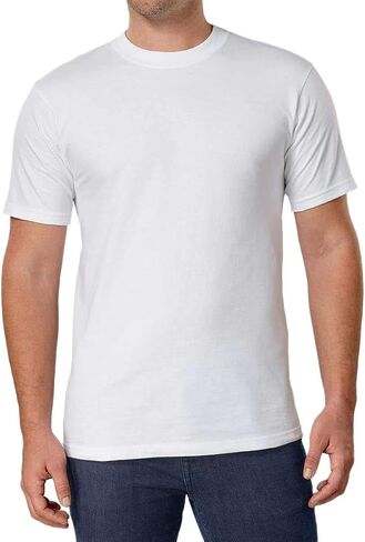 Kirkland Signature Men's Crew Neck Tee 100% Combed Heavyweight Cotton T-Shirts (Pack of 6) in Kuwait