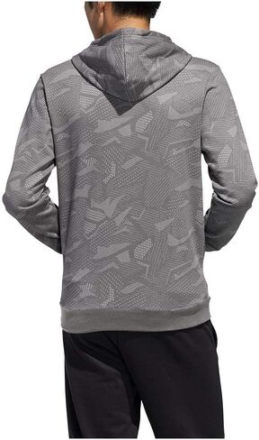 adidas male essentials all over print hoodie in Saudi Arabia