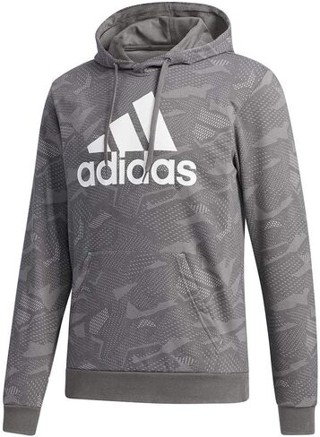 adidas male essentials all over print hoodie in Saudi Arabia