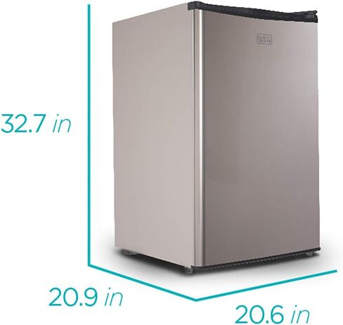 BLACK+DECKER BCRK43V Compact Refrigerator Energy Star Single Door Mini Fridge with Freezer, 4.3 Cubic Ft., VCM in Saudi Arabia