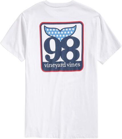 تيشيرت رجالي بأكمام قصيرة من Vineyard Vines بذيل الحوت 98 جيب in Kuwait