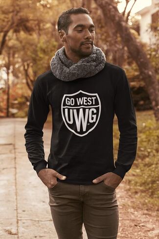 CreateMyTee | University of West Georgia Go West Long Sleeve Shirt in Saudi Arabia