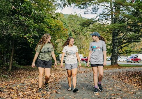 Camco "Life is Better at The Campsite Crew Neck Short-Sleeve T-Shirt (Heather Gray, Small) (53207) in Saudi Arabia