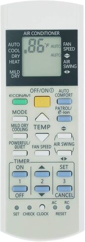 CHOUBENBEN Replacement for Panasonic Air Conditioner Remote Control A75C4039 CWA75C4039 (Display in Both Fahrenheit and Celsius) in Saudi Arabia