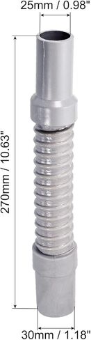 MECCANIXITY مكيف الهواء استنزاف خرطوم موصل 25 مم 30 مم أنبوب تركيب استبدال جزء الملحقات لوحدة لفائف المروحة سقف كاسيت AC، رمادي حزمة من 2 in Kuwait