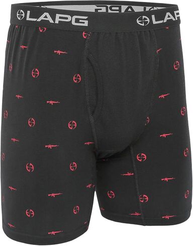 LAPG Tac Comfort Men's Boxer Briefs Assorted Design 3-Pack, Men's Underwear Boxer Briefs Pack, Funny Boxer Briefs in Saudi Arabia