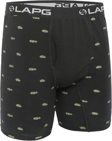 LAPG Tac Comfort Men's Boxer Briefs Assorted Design 3-Pack, Men's Underwear Boxer Briefs Pack, Funny Boxer Briefs in Saudi Arabia
