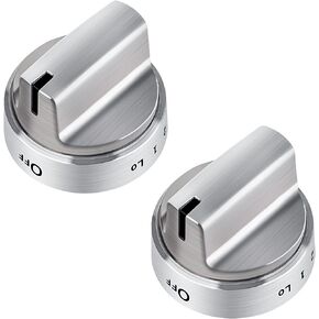 WB03X24818 Gas Stove Knobs Stainless Steel Look Plastic Range Burner Control Knobs, Compatible for GE Range Gas Stove Knob, Replacements PS11729081(1pack) in Saudi Arabia