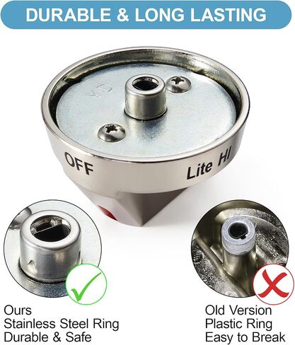 5 عبوات DG64-00472A DG64-00347A مجموعة مقابض الموقد للفرن ومقبض الفولاذ المقاوم للصدأ بديل لـ Samsung NX58F5300SS NX58F5500SS FX510BGS FX710BGS نطاق الغاز استبدال 3447604 AP5949480 PS10058981 in Kuwait