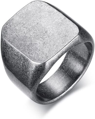 ZKXXJ Custom Family Crest Ring for Men,Personalized Name/Date/Logo/Family Crest/Arm Coat/National Emblem Signet Band Stainless Steel Engraved Rings for Dad,Husband,Boyfriend,Uncle,Nephew in Saudi Arabia