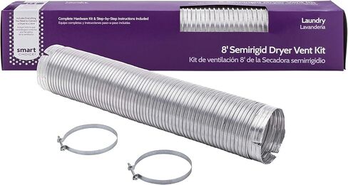 Smart Choice Simi Rigid Dryer Vent Installation Kit with Elbow, 8-Foot Long, 4-Inch Diameter in Saudi Arabia