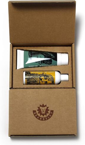 Beard Care Products, Shampoo Wash and Ultra Conditioner Softens, Smooths & Strengthens Beard Growth Value Set by Beardsley & Company (Wild Berry Deluxe) in Saudi Arabia