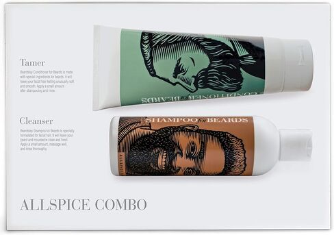 Beard Care Products, Shampoo Wash and Ultra Conditioner Softens, Smooths & Strengthens Beard Growth Value Set by Beardsley & Company (Wild Berry Deluxe) in Saudi Arabia