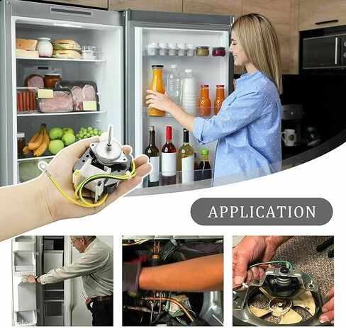 GLOB PRO SOLUTIONS PD00025325 AP3103456 EAP358620 PS358620 Fridge Evaporator Fan Motor Kit Replacement for and compatible with Whirlpool KitchenAid Roper Kenmore Heavy DUTY in Saudi Arabia