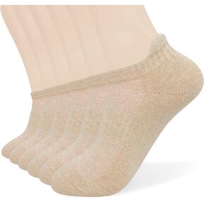 HaloYIYI Men's Ankle Athletic Moisture Wicking Cushion Low Cut Tab Socks 6 Pairs in Saudi Arabia