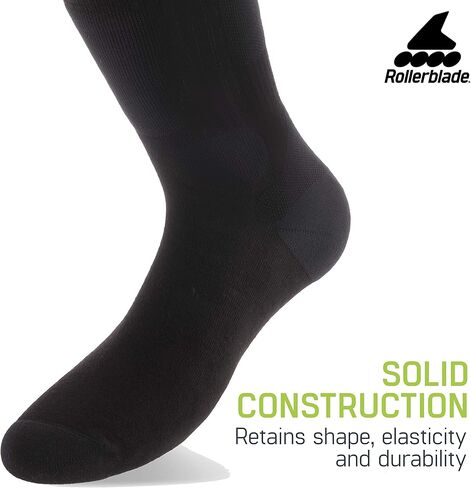 Rollerblade Performance Socks, Inline Skating, 3 Pack, Multi Sport, Black in Saudi Arabia