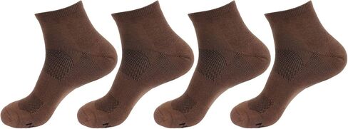 BambooMN Men's Bamboo Athletic Quarter Crew Sock for Home Travel Work and Sport in Kuwait