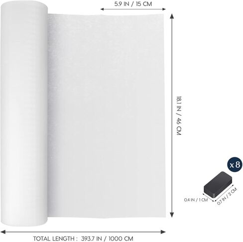 Cabilock 1 لفة فلتر فلتر فلتر ورقة مضادة للزيت فلتر الزيت - ملصق مقاوم للزيوت - فلتر شحم ورقي ممتص (10م) in Kuwait