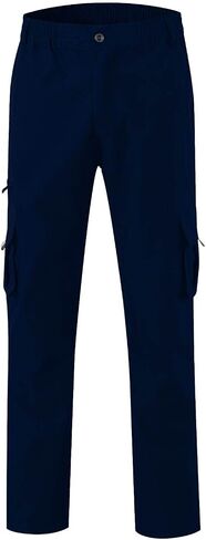 WENKOMG1 Mens Tactical Pants,Mutifunction Waterproof Outdoor Work Combat Pants Multipockets Expandable Waist Trousers in Kuwait